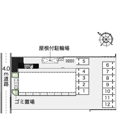 ★手数料０円★川越市広栄町　月極駐車場（LP）